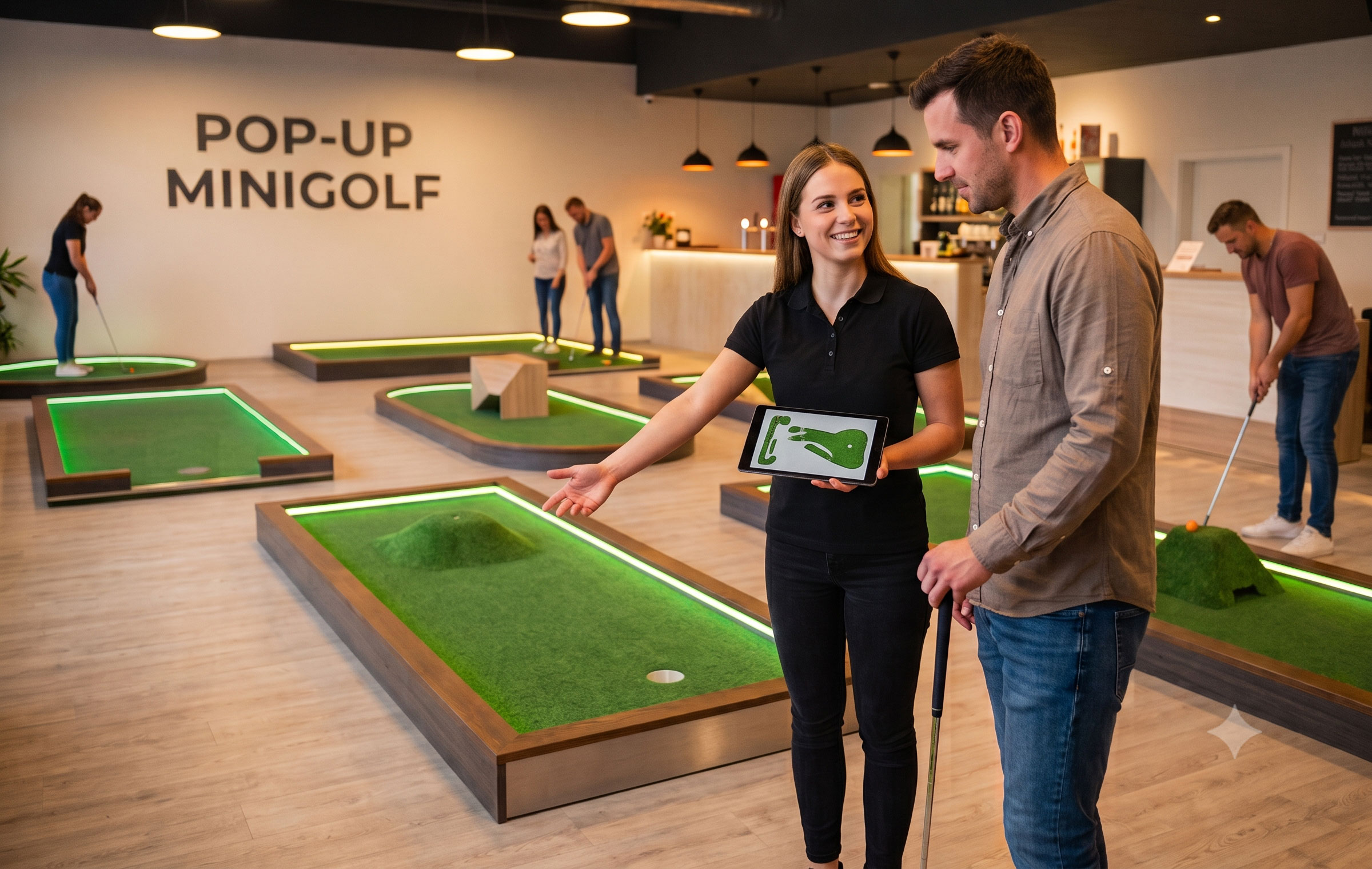 Tematikus minigolf pályabérlés, telepítés