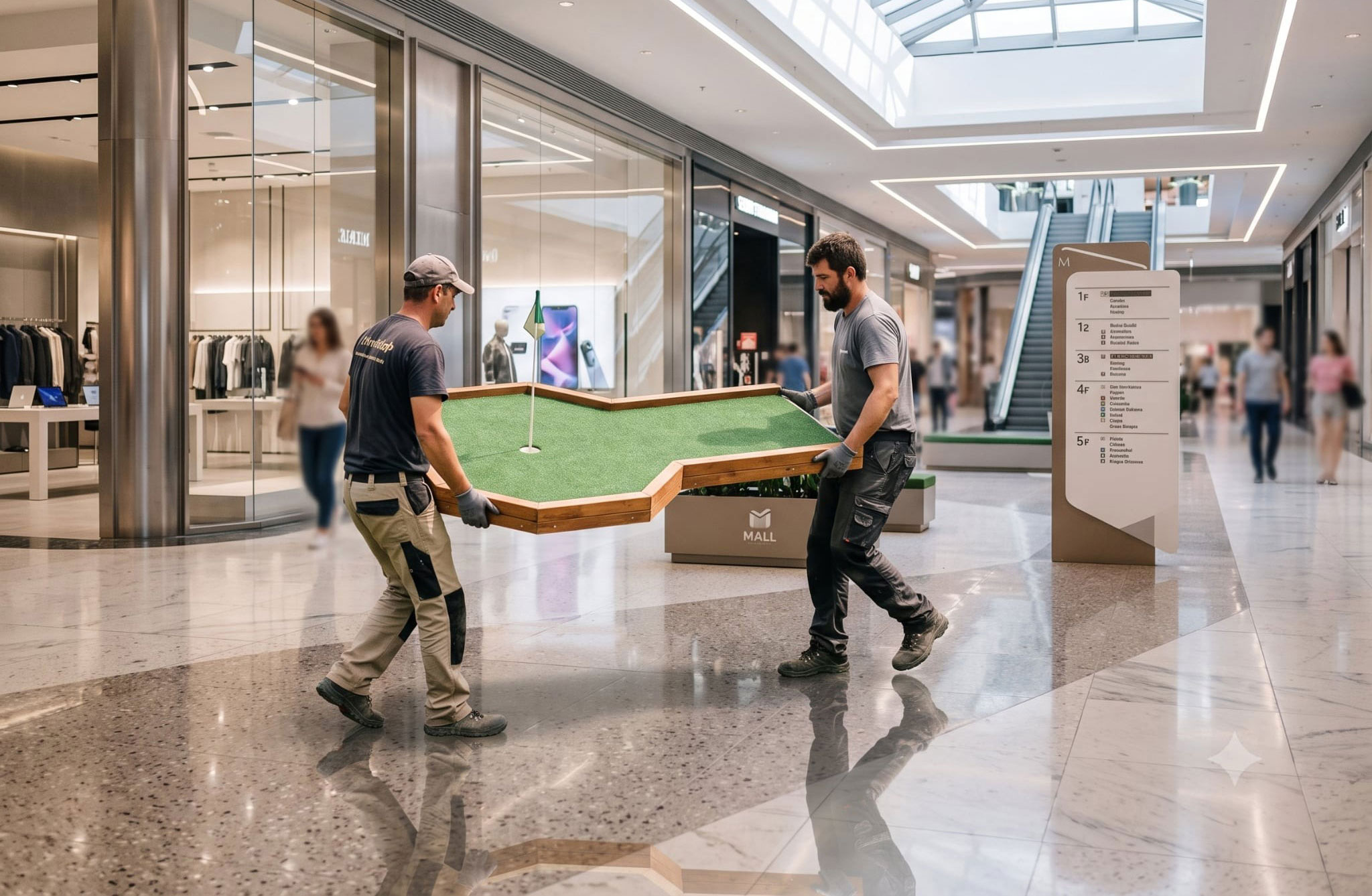 Tematikus minigolf pályabérlés, telepítés
